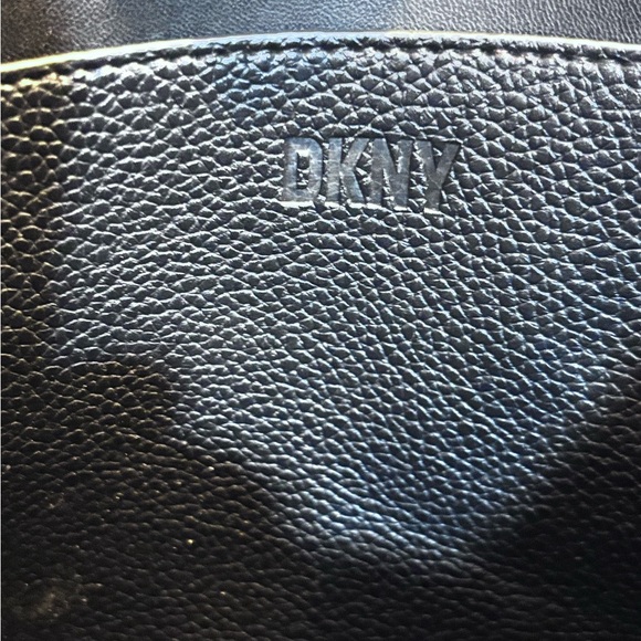 DKNY Grayson Tote – Black Pebbled Leather Shoulder Bag - Picture 7 of 8